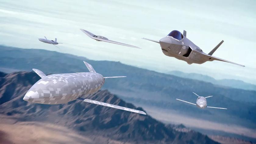 Las Fuerzas Aéreas estadounidenses quieren combinar 1.000 drones con cientos de cazas de sexta generación y F-35 Lightning II
