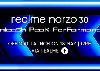 Officially: Realme Narzo 30 with MediaTek Helio G95 chip, 5000 mAh battery and triple camera will be presented on May 18