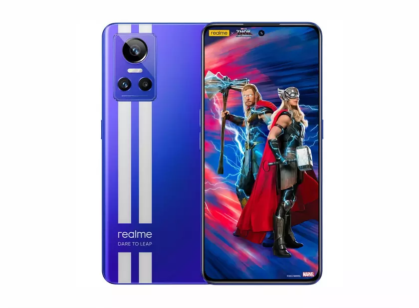 realme показала специальную версию realme GT Neo 3 150W, новинка посвящена фильму «Тор: Любовь и Гром»