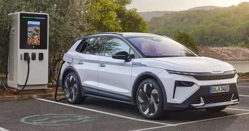 Škoda Elroq First Edition: Посещение зарядной станции