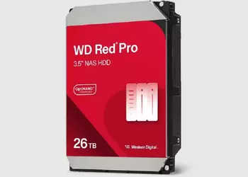 Western Digital выпустила жесткий диск WD Red Pro с впечатляющим объемом памяти в 26 ТВ