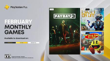 Gli abbonati a PS Plus riceveranno tre giochi a febbraio: Payday 3, lo sparatutto satirico High on Life e il remake di Pac-Man.