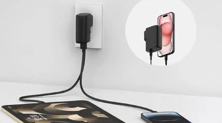 Belkin has unveiled a 25W charger with two ports and a built-in 4800mAh battery
