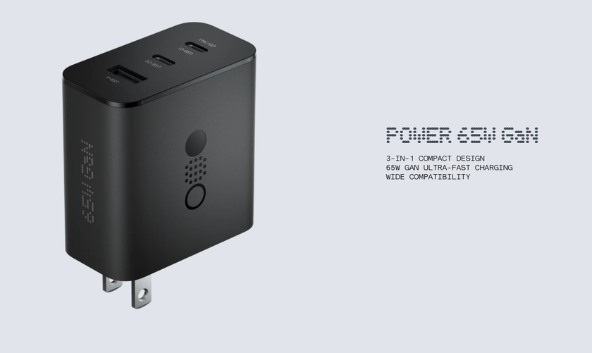 CMF Power 65W GaN: зарядное устройство с мощностью 65 Вт и тремя портами за $36