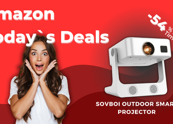 Sovboi S61Pro 4K Smart Projector with Google TV – Save 54% on Amazon!