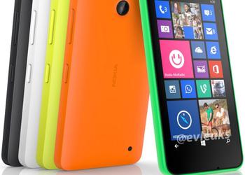 Смартфоны Nokia Lumia 630 и 635 выйдут в пяти цветовых вариантах