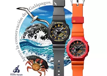 Casio представила две модели часов G-Shock — Rock Crab и Albatross, посвященные дикой природе Галапагосских островов