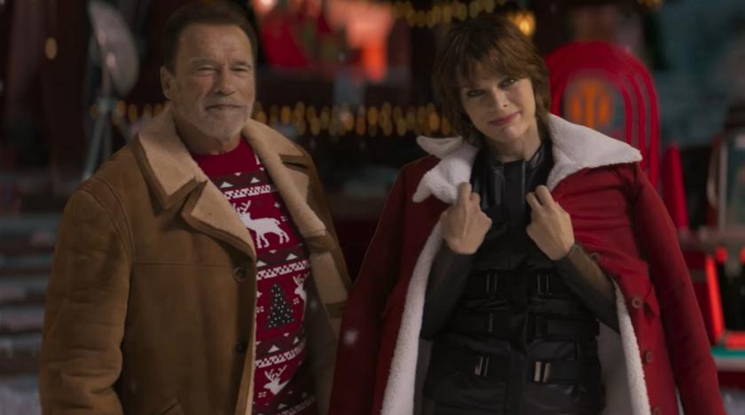 Arnold Schwarzenegger et Milla Jovovich ont créé une ambiance de Noël dans le trailer de l'événement Holiday Ops de World of Tanks.