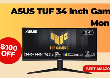 ASUS TUF 34 Inch VG34VQL1B Gaming Monitor - with a Great  $100 Discount!