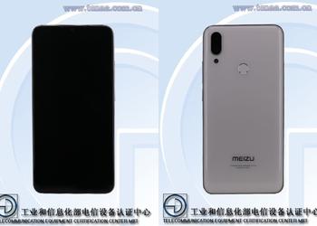 TENAA раскрыла внешний вид Meizu Note 9: дисплей с каплевидным вырезом и двойная камера