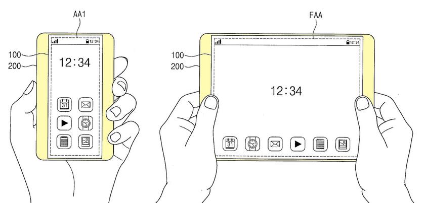 Samsung патентует раздвигающийся гибрид смартфона и планшета