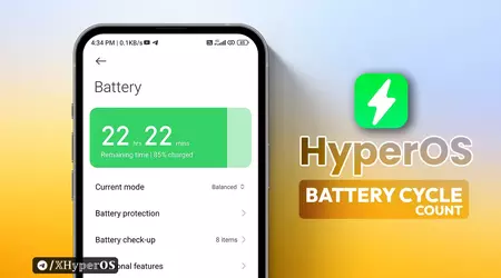 HyperOS bug resets Xiaomi's battery charge cycles