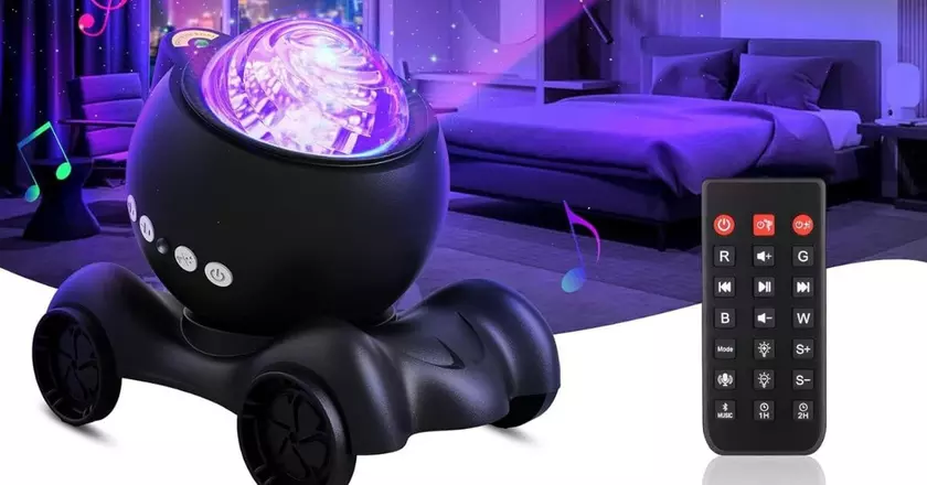 Proiettore Galattico 2-in-1 Con Luce Notturna | Luce Stellare 360° Rotante USB | Luminosità Regolabile E Controllo Touch | Per Camera E Auto | 3 Dischi HD