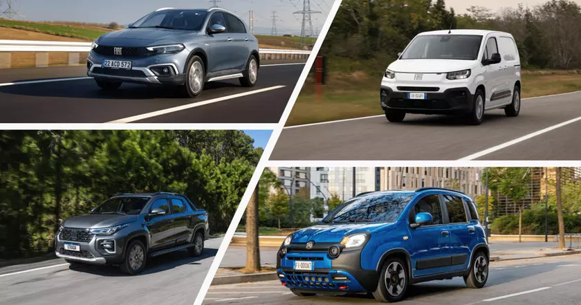 Как изменились автомобили Fiat: история через коллаж