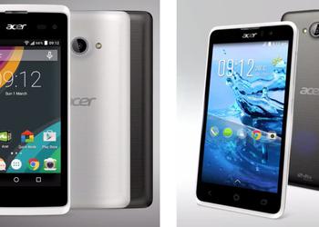 MWC 2015: Acer Liquid Z220 и Z550 — 4 дюйма за 89 евро, 5 дюймов за 109