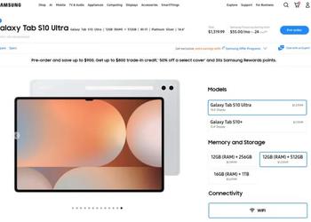 От $1000 до $1620: Samsung раскрыла цены на Galaxy Tab S10 в США 