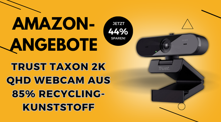 Trust Taxon 2K QHD Webcam: Kristallklare Meetings mit 44% Rabatt – Jetzt nur 44,99€!