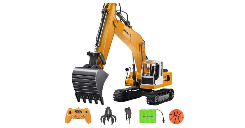 s-idee® E561-003 1/16 Excavadora de juguete con mando a distancia