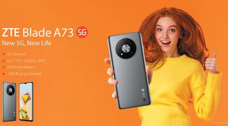 ZTE Blade A73 5G - smartphone economico con display a 90 Hz, fotocamera da 50 MP e batteria da 5000 mAh a 165 dollari