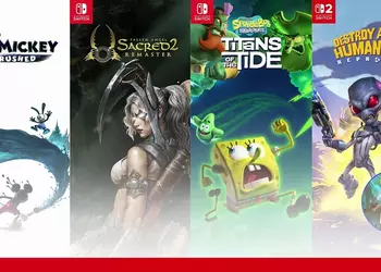 Сразу пять игр THQ Nordic отправятся на Nintendo Switch и Switch 2, среди них истории о Губке Бобе и Микки Маусе