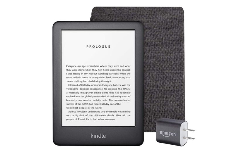 Чёрная пятница 2020: 6-дюймовая «читалка» Kindle на Amazon с 8 ГБ памяти, фирменным чехлом, блоком питания и скидкой 32%