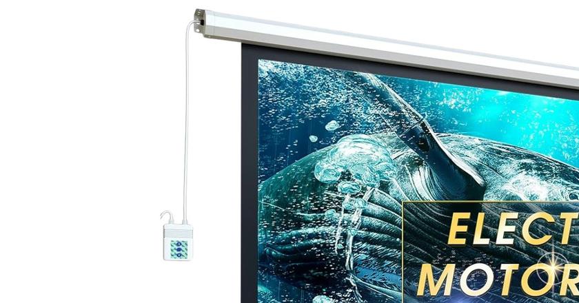 Aoxun retractable projector screen