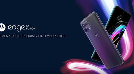 Motorola Edge 20 Fusion: 90Hz OLED wyświetlacz, MediaTek Dimensity 800U chip, 108 MP aparat, IP52 ochrony i tag cena od 290 dolarów