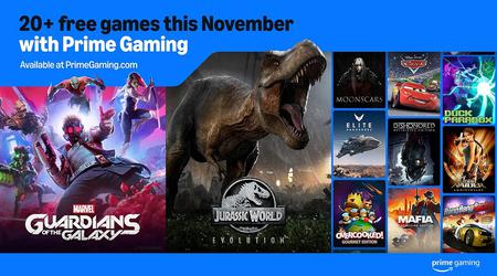 Amazon Prime Gaming's November offer for 24 games, including Marvel's Guardians of the Galaxy and Mafia: Definitive Edition