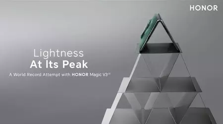 Honor Magic V3 has made it to the Guinness Book of World Records by ending up on top of a 54-storey house of cards