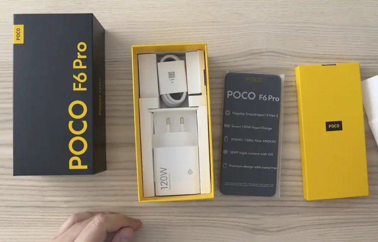 Poco F6 Pro unboxed in a ...