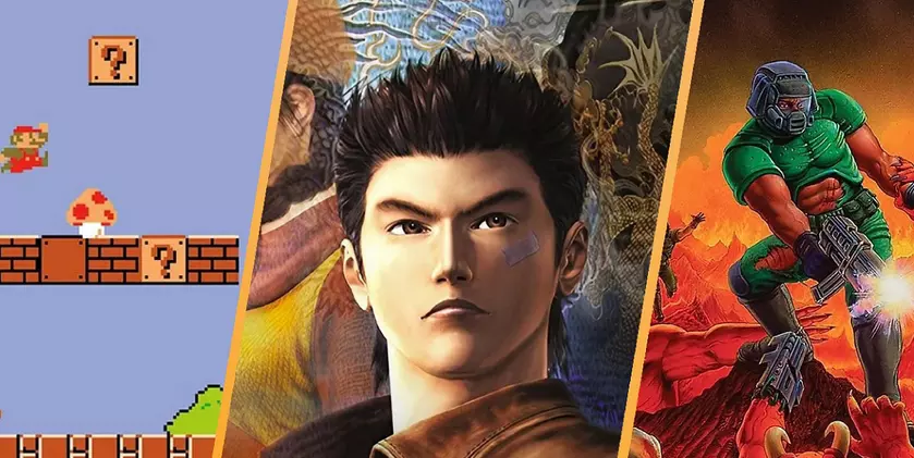 Соединяя эпохи: Shenmue, Doom и Супербратья Марио в едином коллаже
