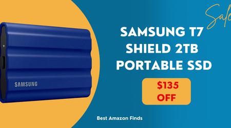 Hot Deal Alert: $135 Off SAMSUNG T7 Shield 2TB Portable SSD!