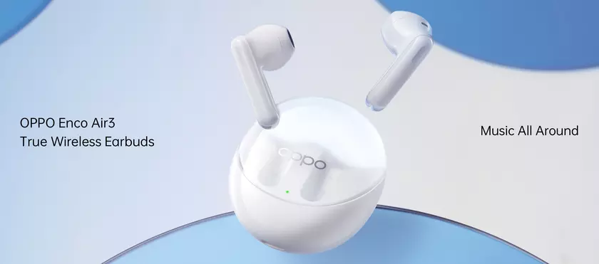OPPO Enco Air 3: TWS-наушники с Bluetooth 5.3, функцией Google Fast Pair и автономностью до 25 часов за $36