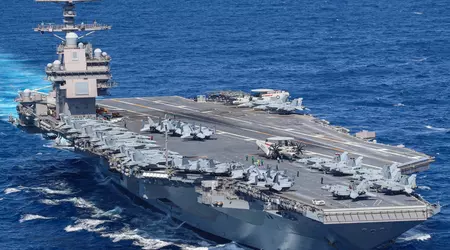 The US has sent the world's largest aircraft carrier USS Gerald R. Ford with five Arleigh Burke-class destroyers and the missile cruiser USS Normandy to Israel