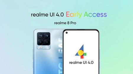 Le realme 8 Pro reçoit une version bêta d'Android 13 avec realme UI 4.0