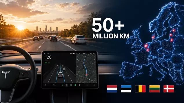 Tesla FSD hits 50 million km ...