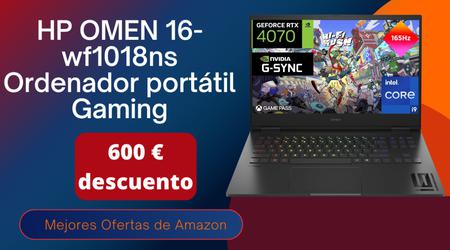 Portátil para juegos HP OMEN 16-wf1018ns con un descuento de 600 €¡No te lo pierdas!