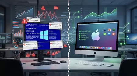 Міф про «прямі руки» розбито: статистика доводить, що Windows у рази нестабільніша за macOS
