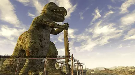 The iconic statue of Dinky the T-Rex from New Vegas may appear in the second season of the Fallout series