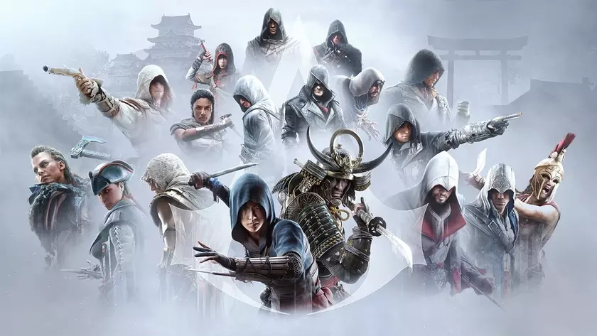 Захватывающая эволюция героев Assassin's Creed на одном коллаже