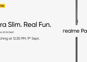 It's official: Realme Pad will be unveiled on September 9 instead of Realme 8s and Realme 8i smartphones