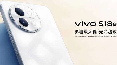 vivo S18e - Dimensité 7200, écran 120Hz, appareil photo 50MP avec OIS, NFC, haut-parleurs stéréo et Android 14 à partir de $295