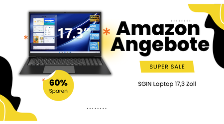 SGIN M17S 17,3 Zoll Laptop – Mega-Rabatt von 420€!