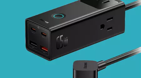 Baseus has introduced a GaN 7-in-1 extension cord with 65 watts of power