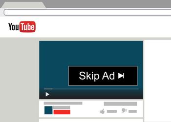 YouTube запретит пропускать рекламу перед видеороликом