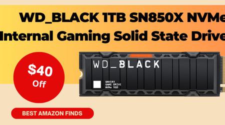 WD_BLACK 1TB SN850X NVMe Internal Gaming Solid State Drive - Now $40 Discount!