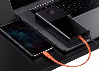 Baseus Elf Digital Display: аккумулятор на 20 000 мАч для iPhone, MacBook и iPad со встроенным кабелем USB-C, зарядкой на 65 Вт и дисплеем за $55