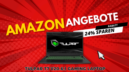 TULPAR T7 V20.6.1 Gaming Laptop mit RTX 4060 – Massive 310€ Ersparnis!