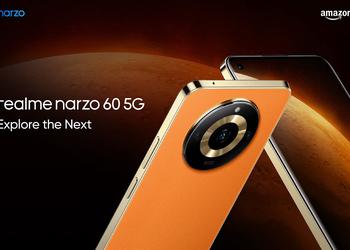 Инсайдер показал как будет выглядеть Narzo 60 5G: смартфон с плоским экраном на 90 Гц, камерой на 64 МП и батареей на 5000 мАч