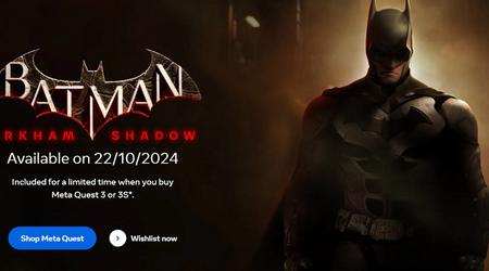 Розкрито дату релізу VR-гри Batman: Arkham Shadow - амбітного ексклюзиву гарнітури Meta Quest 3